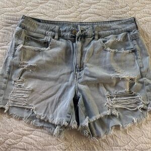 AE Tom Girl Midi Distressed Denim Women's Shorts